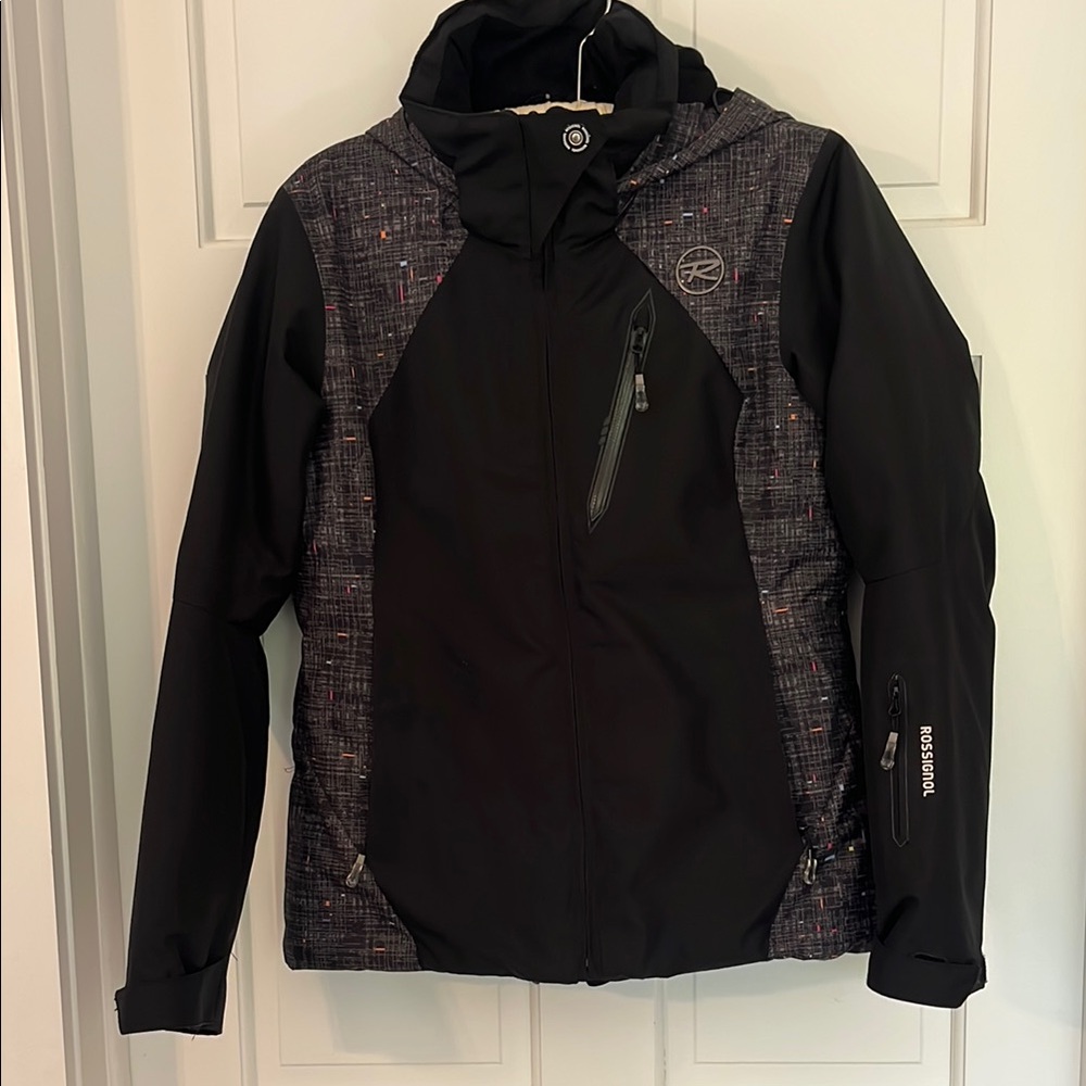 Rossignol Women's Black Hooded Softshell Jacket-like new!